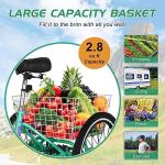 Lilypelle 7-Speed Folding Adult Tricycle with Basket