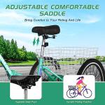 Lilypelle 7-Speed Folding Adult Tricycle with Basket