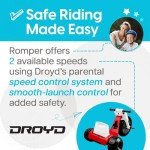 Droyd Romper Electric Tricycle for Kids 3+ Years, 24V Gifts Toys 3-6 MPH Max Speed & 45 Mins Max Long Lasting, Parental Speed Control Safe Trikes with Adjustable Seat & LED Lights for Boys and Girls
