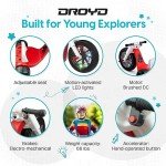 Droyd Romper Electric Tricycle for Kids 3+ Years, 24V Gifts Toys 3-6 MPH Max Speed & 45 Mins Max Long Lasting, Parental Speed Control Safe Trikes with Adjustable Seat & LED Lights for Boys and Girls
