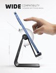 Lamicall Adjustable Cell Phone Stand, Desk Phone Holder, Cradle, Dock, Compatible with iPhone 16, 15, 14, Plus, Pro, Pro Max, 13 12 X XS,4-8" Phones, Office Accessories, All Android Smartphone, Black