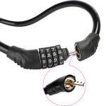 2 Pack 4-Digit Bike Cable Locks - Black