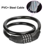 2 Pack 4-Digit Bike Cable Locks - Black