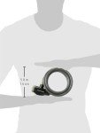 Kryptonite Bike Lock Cable, 6ft. x 12mm Braided Steel Cable Anti-Theft Security Bicycle Lock with Keys for Outdoor Equipment, Bicycles, Scooters, Fence, Gate,Black