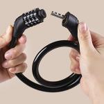 2 Pack 4-Digit Bike Cable Locks - Black