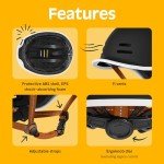 Retrospec Remi Adult Bike Helmet for Men & Women - Bicycle Helmet for Commuting, Road Biking, Skating with Adjustable Ergo Knob Dial