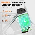 Folding 1000W Electric Bike with 80-Mile Range