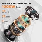 Folding 1000W Electric Bike with 80-Mile Range