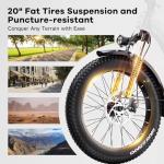 Folding 1000W Electric Bike with 80-Mile Range