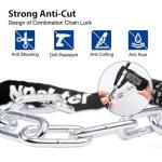NDakter 100cm Resettable Bike Lock Chain