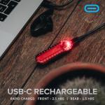 BX-500 USB Rechargeable Bike Light Set