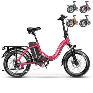 CBVELO 1000W Folding Electric Bike with 80-Mile Range