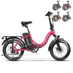 CBVELO 1000W Folding Electric Bike with 80-Mile Range