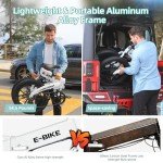 AIWARGOD 20" Folding Electric Bike for Adults | Lightweight Foldable Fat TIre Electric Bicycle - Weighs Only 45lbs | 500W Brushless Motor | 40+ Mile Range | 21mph Speed - Class 2 Ebike, White