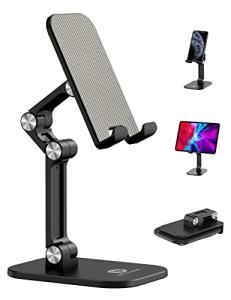 Foldable Phone and Tablet Stand with Adjustable Angle