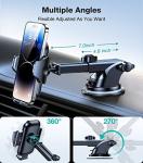 VICSEED [No.1 Powerful Suction] [Rally Racing-Grade Stability] Phone Holders for Your Car 2024 Upgraded Car Phone Holder Mount Truck Stand for Dashboard Windshield Vent for iPhone Samsung All Phones