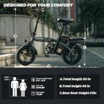 Compact 14" Foldable Electric Bike with 600W Motor