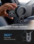 LISEN for iPhone 16 MagSafe Car Mount, [Quick Install] Ultra Magnetic Long Arm Mag Safe Car Phone Holder Vent, Car Accessories Fit for iPhone 16 Pro Max 15 14 13 12 Plus Mini Men Women, Black