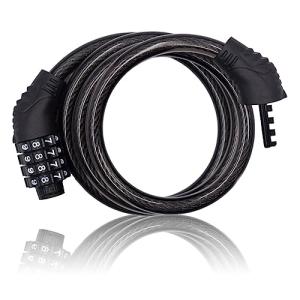 4-Digit Resettable Cable Lock for Bikes
