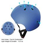 Besttravel Kids Bike Helmet, Toddler Helmet Adjustable Toddler Bike Helmet Ages 3-8 Years Old Boys Girls Multi-Sports Safety (Blue)