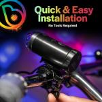 RGB Disco Bike Lights for Night Riding Fun