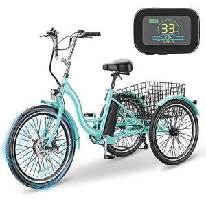 DoCred 7-Speed Electric Tricycle for Adults