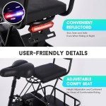 DRNANLIT Electric Tricycle for Adults,3 Wheel Electric Bicycle for Men Women Senior,350W 48V 10.4Ah Ebike Trike with Basket (Black)
