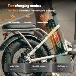 Electric Folding Bike for Adults，16''×4.0" Fat Tires Electric Bicycle,500W Motor,25/32 MPH Speed 25/45 Miles Range, Commuter Electric City Ebike for Men Women,Dual Disc Brakes Ebike (Coco-Black)