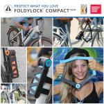 FoldyLock Compact Bike Lock - Strong and Secure