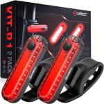 R1 LED Bike Tail Light 2-Pack USB Rechargeable