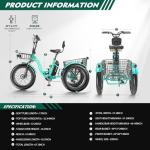 DoCred 500W Electric Tricycle for Adults