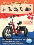 750W Electric Trike with 60-Mile Range and Basket