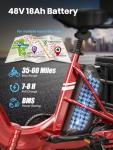 750W Electric Trike with 60-Mile Range and Basket