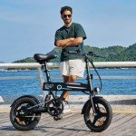 isinwheel 14" Electric Bike for Adults Black