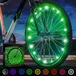 Activ Life LED Bike Wheel Lights with Batteries Included! Get 100% Brighter and Visible from All Angles for Ultimate Safety & Style (1 Tire Pack)