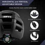 SIFVO Unisex Mountain Bike Helmet with Visor