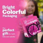 Brightz WheelBrightz Pink Bike Wheel Lights - Pink Bike Lights for Girls - Fun Colorful Pink Bike Accessories for Girls and Womens Bikes and Bicycles
