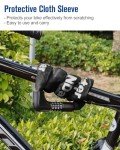 NDakter Bike Lock, Bike Chain Lock with 2 Ways to Unlock, 4 Digit Combination Heavy Duty Anti-Theft Bicycle Lock with 2 Keys, 4.28Ft High Security Scooter Locks for Ebike, Electric, Motorcycle, Door