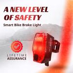 Best Bike Tail Light with Brake Sensing 300 Lumens