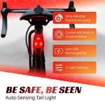 Best Bike Tail Light with Brake Sensing 300 Lumens