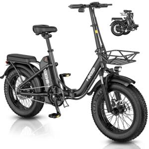 HiKeep 16" Foldable Fat Tire Electric Bike