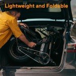HiKeep Folding Electric Bike for Adults,25/32 MPH Speed 25/45 Miles Range,480Wh 500W Motor and Lightweight & Portable, Commuter Electric City Ebike for Men Women (Standard, Coco 1.00 Black)