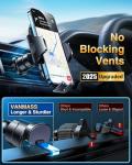 [True Military-Grade] Car Phone Holder VANMASS [2024 Strongest Suction & Clip] Cell Phone Mount for Dashboard Windshield Vent Truck Accessories Cradle Dash Stand for iPhone 16 Pro Max 15 14 13 Android