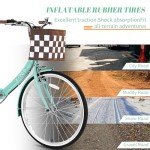Women's 7-Speed Folding Beach Cruiser Bike