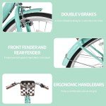 Women's 7-Speed Folding Beach Cruiser Bike