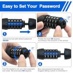 5-Digit Combination Bike Chain Lock - Heavy Duty