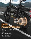 Setohet 14" Folding Electric Bike for Adults