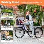 MOONCOOL 3-Wheel Adult Tricycle with Basket