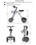 WLJD Folding Electric Trike for Adults