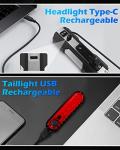 Rechargeable Voph Bike Light Set with 10 Modes
